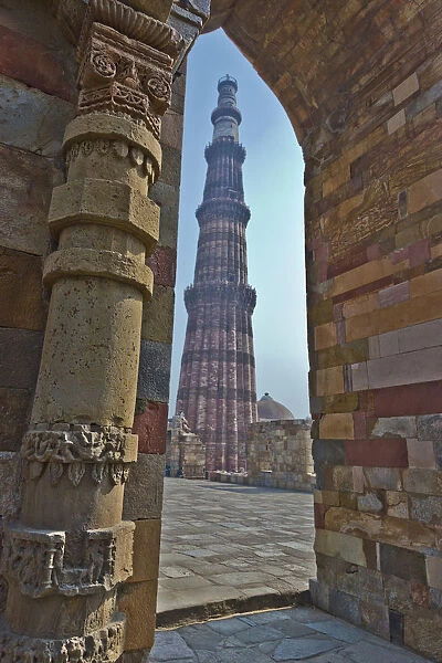 Qutub Minar with pillar