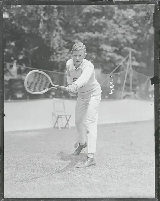 Framed Print : R. Lindley Murray During Tennis Game Framed Print : R. Lindley Murray During Tennis Game