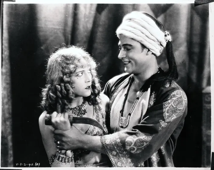 Framed Print : R Valentino & V Banky In Movie Still