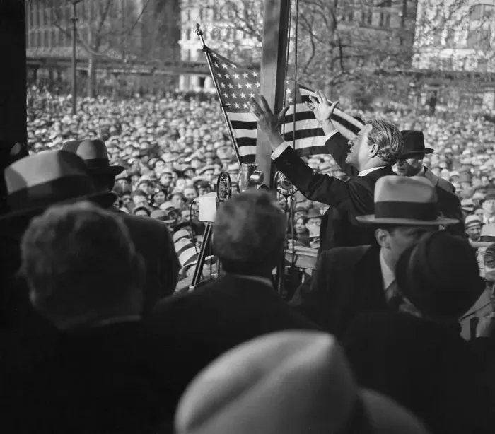 Framed Print : Rabbi Stephen Wise Addressing Protesters Framed Print : Rabbi Stephen Wise Addressing Protesters