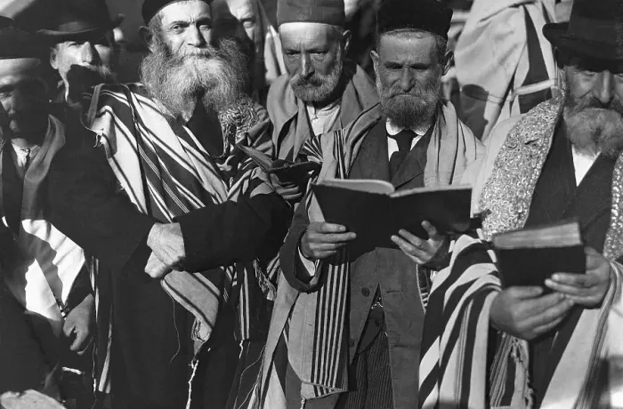 Framed Print : Rabbis Celebrating Yom Kippur on Ship Framed Print : Rabbis Celebrating Yom Kippur on Ship