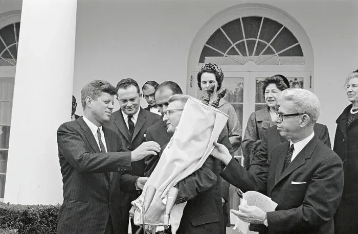 Framed Print : Rabbis Presenting Torah Scroll to President Kennedy Framed Print : Rabbis Presenting Torah Scroll to President Kennedy