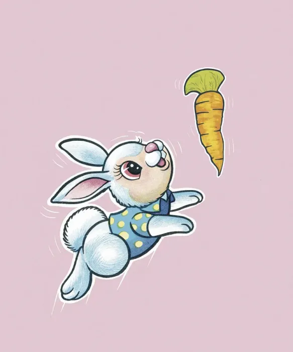 Framed Print : Rabbit Chasing Carrot Framed Print : Rabbit Chasing Carrot