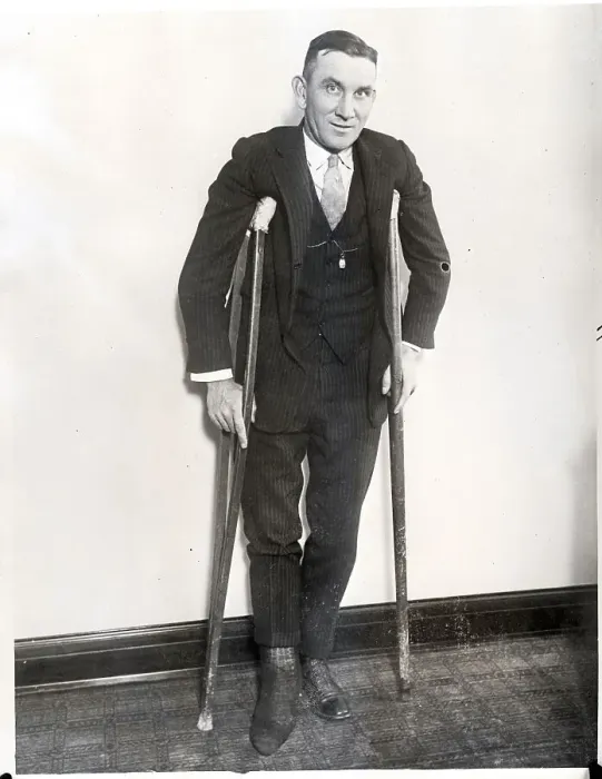 Framed Print : Rabbit Maranville Standing W / Crutches Framed Print : Rabbit Maranville Standing W / Crutches