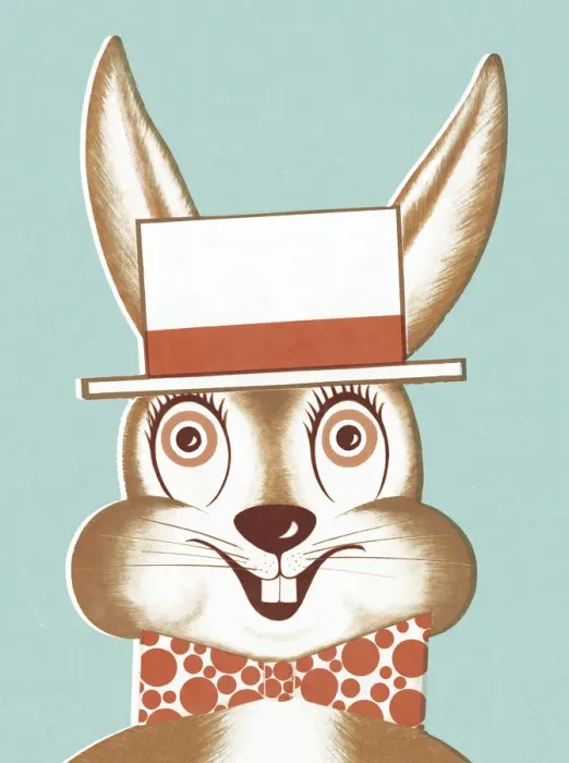 Framed Print : Rabbit Wearing Hat Framed Print : Rabbit Wearing Hat