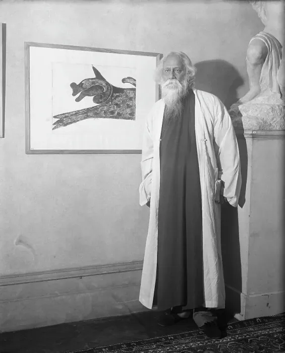 Framed Print : Rabindranath Tagore Posing Framed Print : Rabindranath Tagore Posing