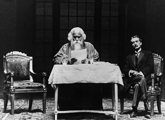 Framed Print : Rabindranath Tagore Reading His Poetry Framed Print : Rabindranath Tagore Reading His Poetry