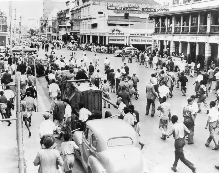 Framed Print : Race Riot in Durban Framed Print : Race Riot in Durban