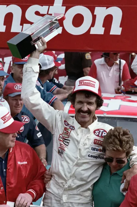 Framed Print : Racecar Driver Richard Petty Holding Winston 500 Trophy Framed Print : Racecar Driver Richard Petty Holding Winston 500 Trophy