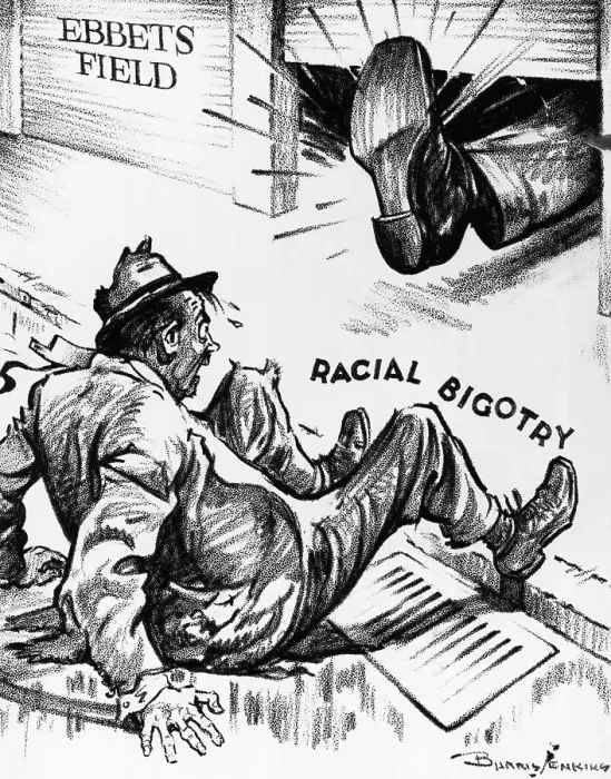 Framed Print : Racial Bigotry Booted from Ebbets Field Framed Print : Racial Bigotry Booted from Ebbets Field