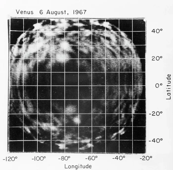 Framed Print : A Radar Map of Venus