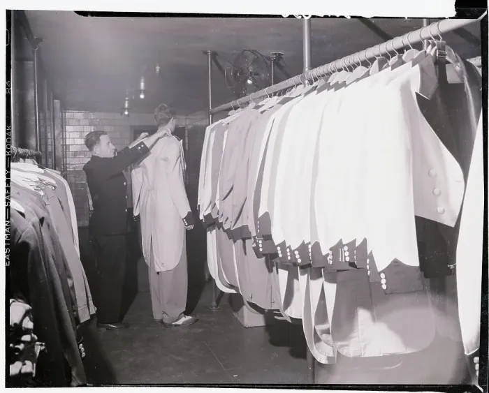 Framed Print : Radio City Music Hall Doorman Receiving Uniform Framed Print : Radio City Music Hall Doorman Receiving Uniform