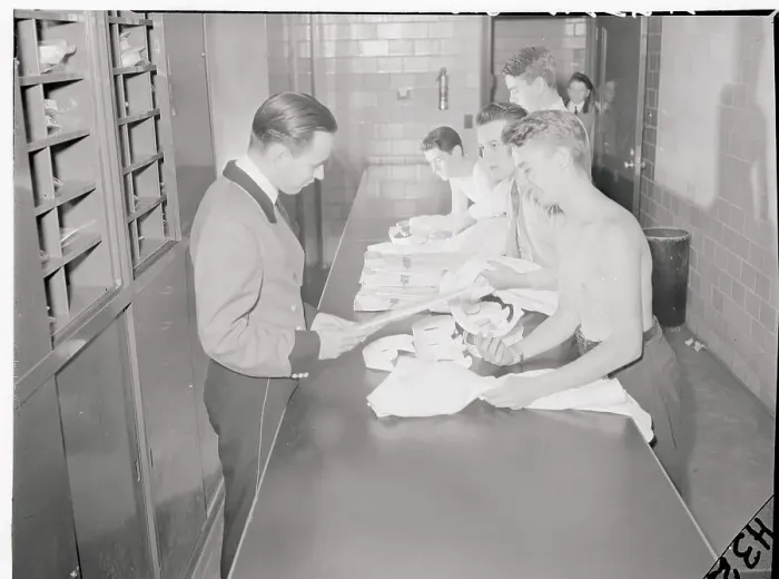 Framed Print : Radio City Music Hall Usher Receiving Uniform Framed Print : Radio City Music Hall Usher Receiving Uniform