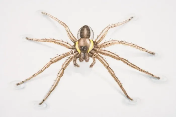 Framed Print : Raft Spider, Dolomedes fimbriatus, close up Framed Print : Raft Spider, Dolomedes fimbriatus, close up
