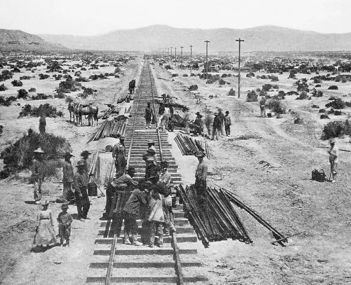 Framed Print : Rail Layers Lay Down Track Framed Print : Rail Layers Lay Down Track