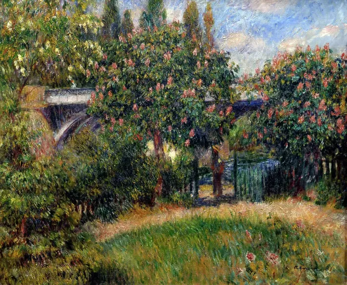 Framed Print : Railway Bridge at Chatou, 1881. Artist: Pierre-Auguste Renoir Framed Print : Railway Bridge at Chatou, 1881. Artist: Pierre-Auguste Renoir