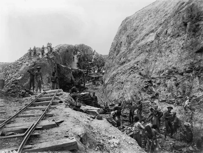 Framed Print : Railway Construction Framed Print : Railway Construction