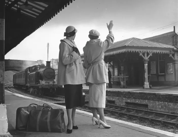 Framed Print : Railway Fashion Shoot