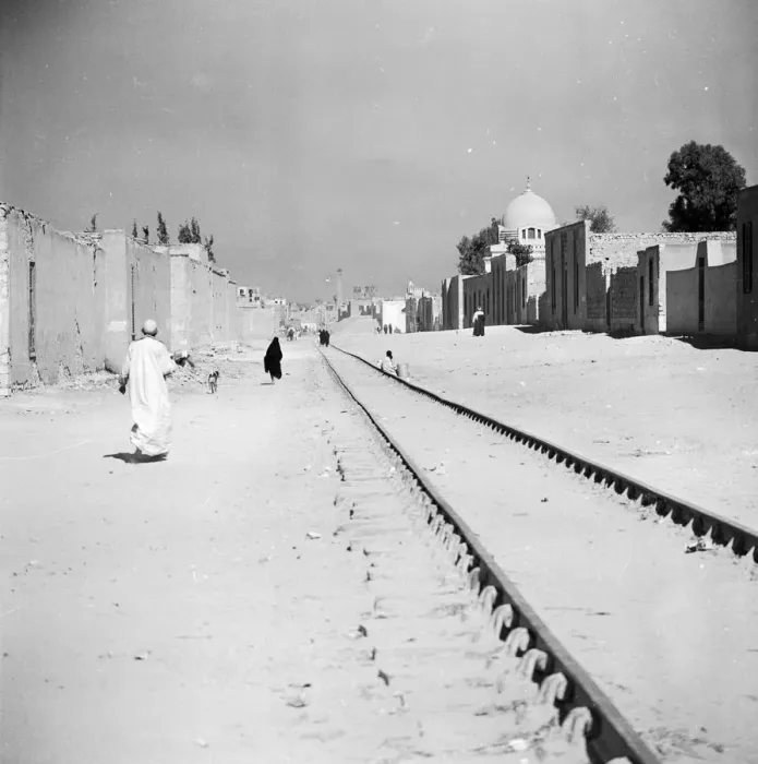 Framed Print : Railway In Street Framed Print : Railway In Street