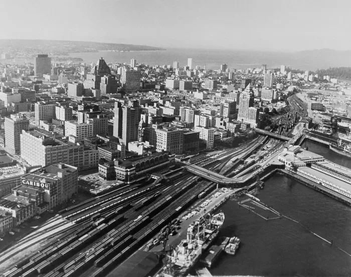 Framed Print : Railway Yards of Vancouver Framed Print : Railway Yards of Vancouver