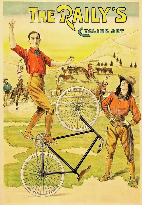 Framed Print : Raily's Cycling Act Framed Print : Raily's Cycling Act
