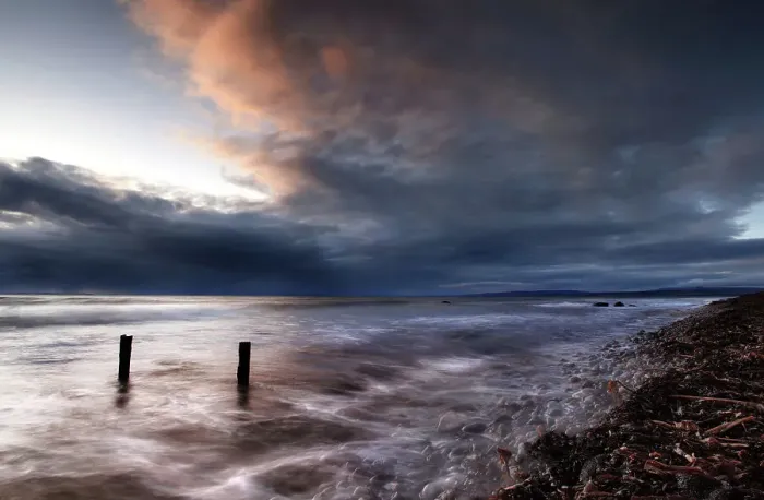 Framed Print : Rain over Dornoch Framed Print : Rain over Dornoch