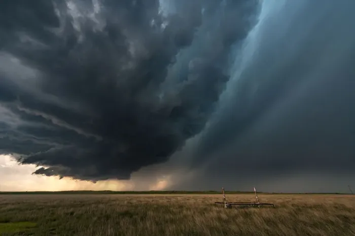 Framed Print : Rain Wrapped Tornado, Texas, USA Framed Print : Rain Wrapped Tornado, Texas, USA