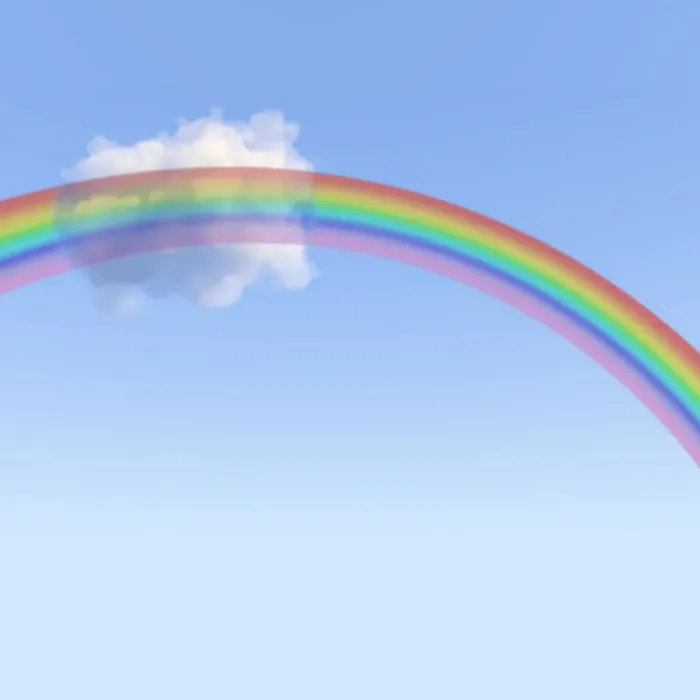 Framed Print : Rainbow, 3D illustration Framed Print : Rainbow, 3D illustration