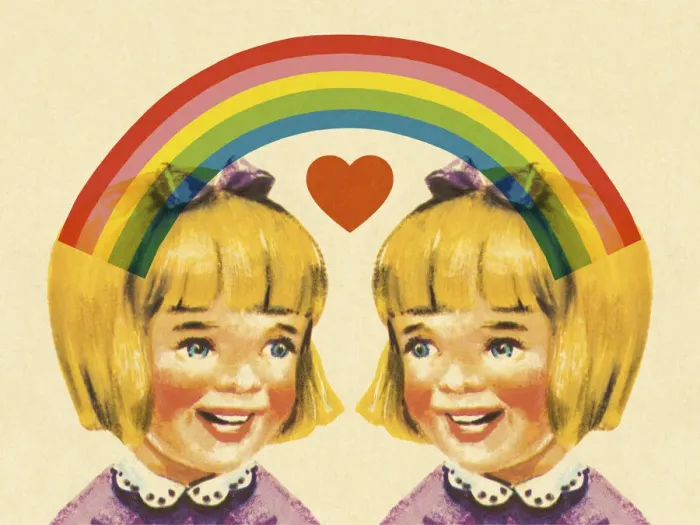 Framed Print : Rainbow and Happy Girl Framed Print : Rainbow and Happy Girl
