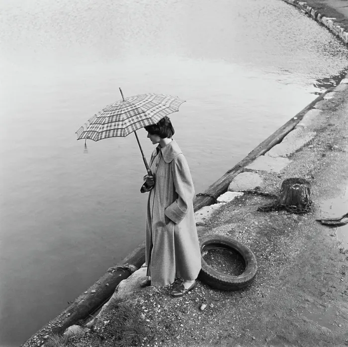 Framed Print : Raincoat Fashion by Bill Brandt Framed Print : Raincoat Fashion by Bill Brandt