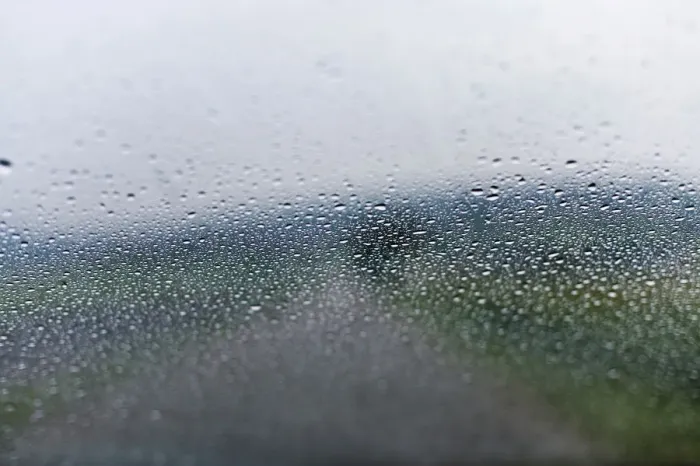 Framed Print : Raindrops on a car window Framed Print : Raindrops on a car window