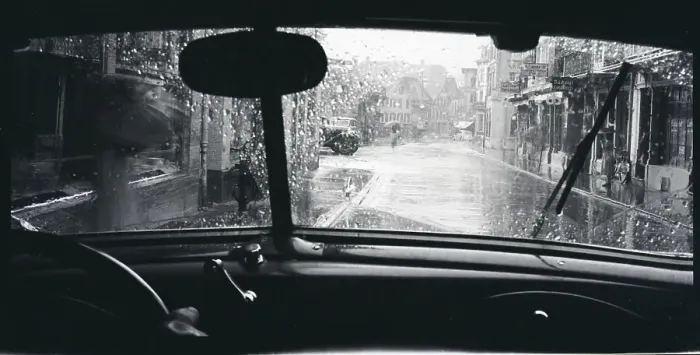 Framed Print : Rainy Day in Switzerland Seen Through the Windshield Framed Print : Rainy Day in Switzerland Seen Through the Windshield