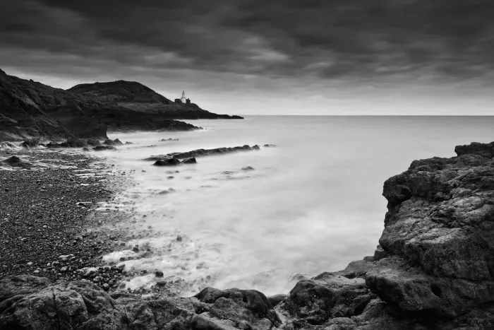 Framed Print : Rainy morning at Mumbles Framed Print : Rainy morning at Mumbles