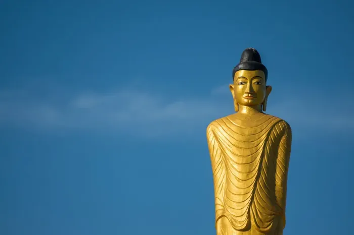 Framed Print : Rakhine Buddha Statue in Mrauk-U Framed Print : Rakhine Buddha Statue in Mrauk-U