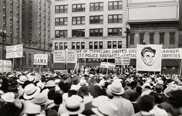 Framed Print : Rally In Cleveland Framed Print : Rally In Cleveland