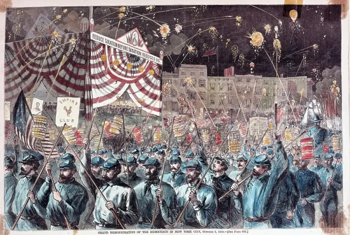 Framed Print : Rally for Horatio Seymour Framed Print : Rally for Horatio Seymour
