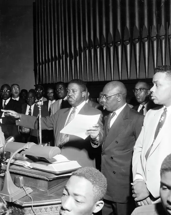 Framed Print : Ralph Abernathy Gesturing at Meeting Framed Print : Ralph Abernathy Gesturing at Meeting
