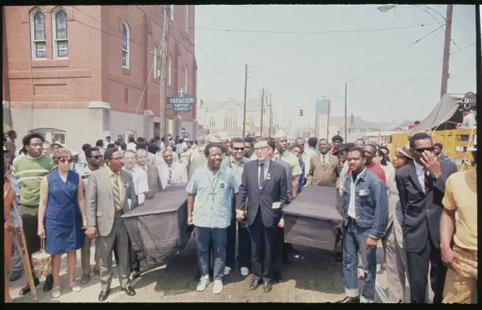 Framed Print : Ralph Abernathy Marching Against Repression Framed Print : Ralph Abernathy Marching Against Repression