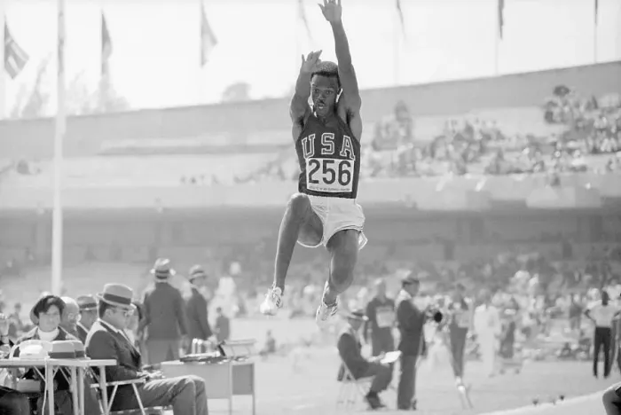 Framed Print : Ralph Boston Doing Long Jump Framed Print : Ralph Boston Doing Long Jump