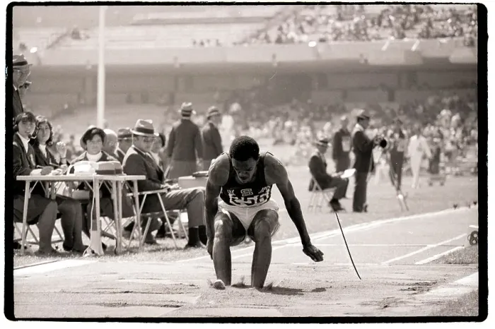 Framed Print : Ralph Boston Finishing Long Jump Framed Print : Ralph Boston Finishing Long Jump
