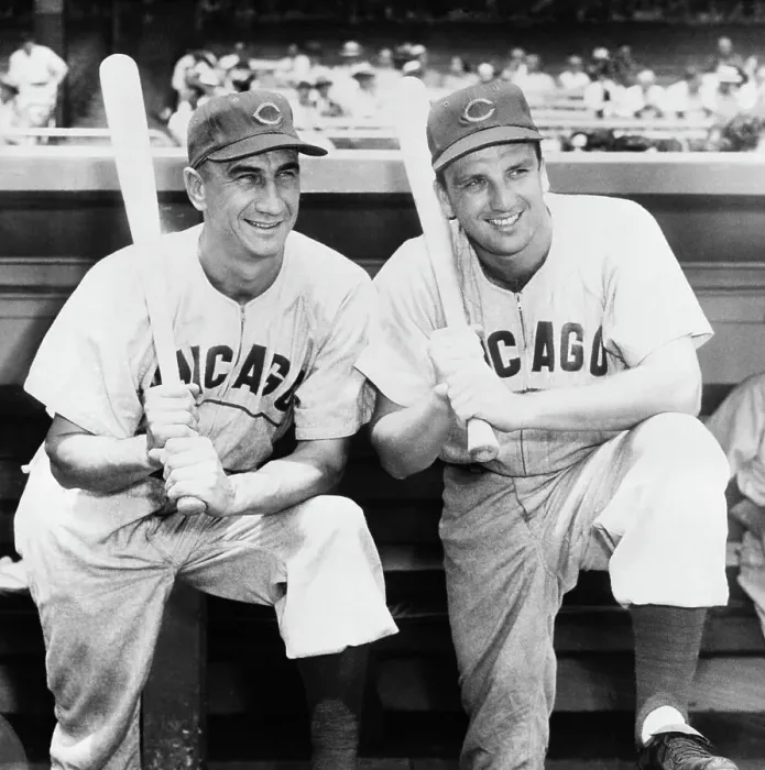 Framed Print : Ralph Kiner And Hank Sauer Talking Framed Print : Ralph Kiner And Hank Sauer Talking