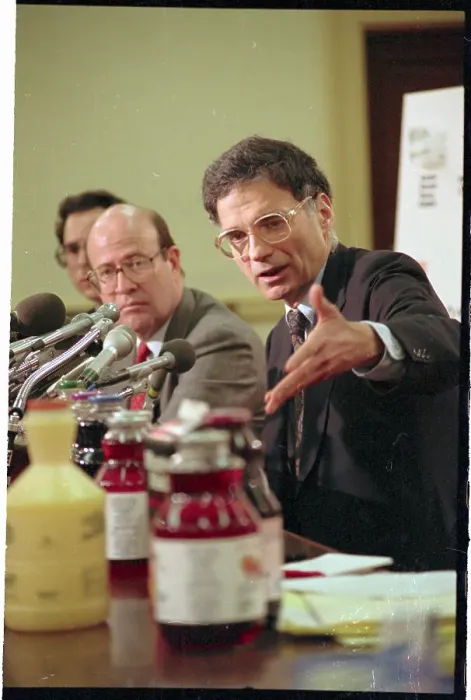 Framed Print : Ralph Nader and Robert Adams at News Conference Framed Print : Ralph Nader and Robert Adams at News Conference