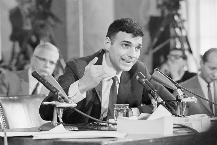 Framed Print : Ralph Nader Speaking at Microphones Framed Print : Ralph Nader Speaking at Microphones