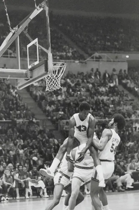 Framed Print : Ralph Simpson Leaping High for the Ball Framed Print : Ralph Simpson Leaping High for the Ball