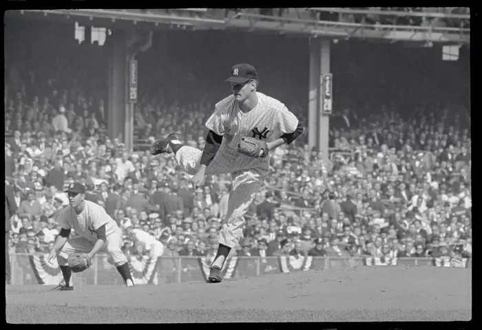 Framed Print : Ralph Terry Pitching in 1962 World Series