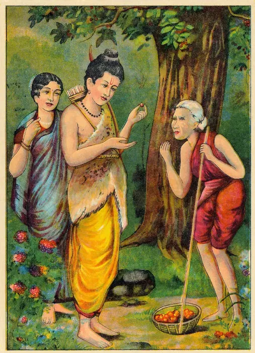 Framed Print : Rama Receiving Berries Framed Print : Rama Receiving Berries