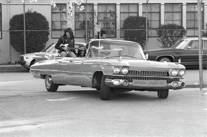 Framed Print : Ramones Ride In Cadillac Driven By Rodney Bingenheimer Framed Print : Ramones Ride In Cadillac Driven By Rodney Bingenheimer