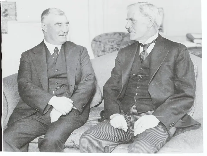 Framed Print : Ramsay MacDonald and Malcolm Fraser