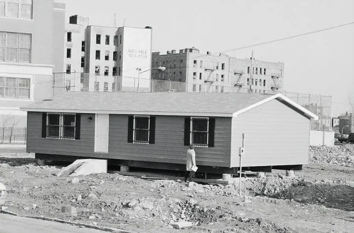 Framed Print : Ranch Style Home Being Built in South Bronx Framed Print : Ranch Style Home Being Built in South Bronx