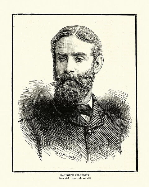 Randolph Caldecott, English artist and illustrator, 19th Century